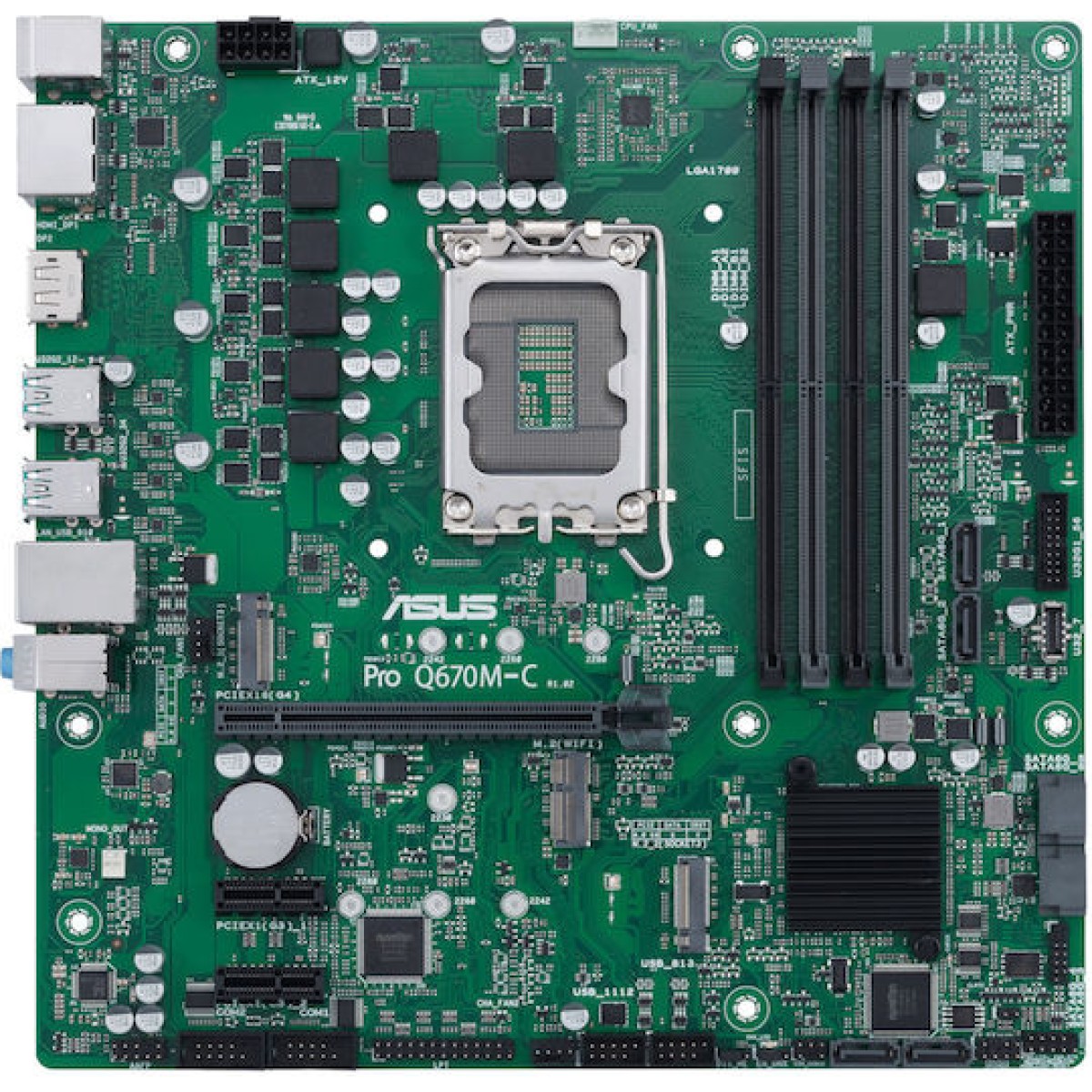 Asus Pro Q670M-C-CSM Motherboard Micro ATX με Intel 1700 Socket
