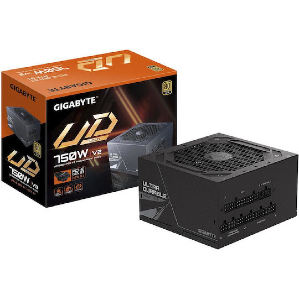 Gigabyte UD750GM PG5 rev. 2.0 750W Μαύρο Τροφοδοτικό Υπολογιστή Full Modular 80 Plus Gold