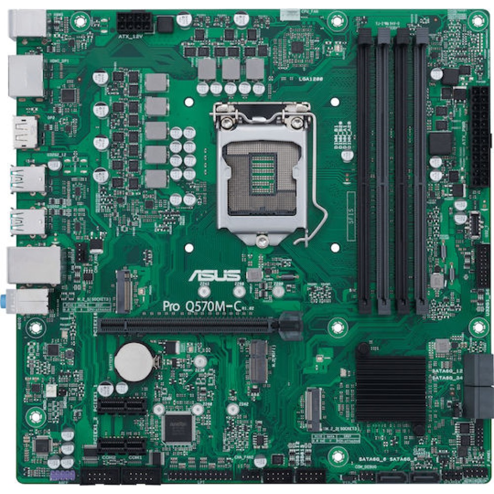 Asus Pro Q570M-C/CSM Motherboard Micro ATX με Intel 1200 Socket