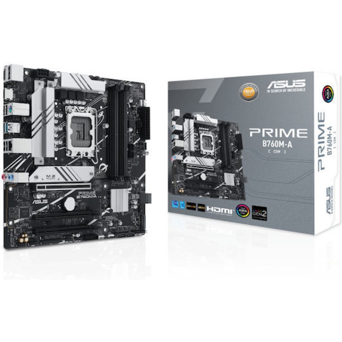 Asus Prime B760M-A-CSM Motherboard Micro ATX με Intel 1700 Socket