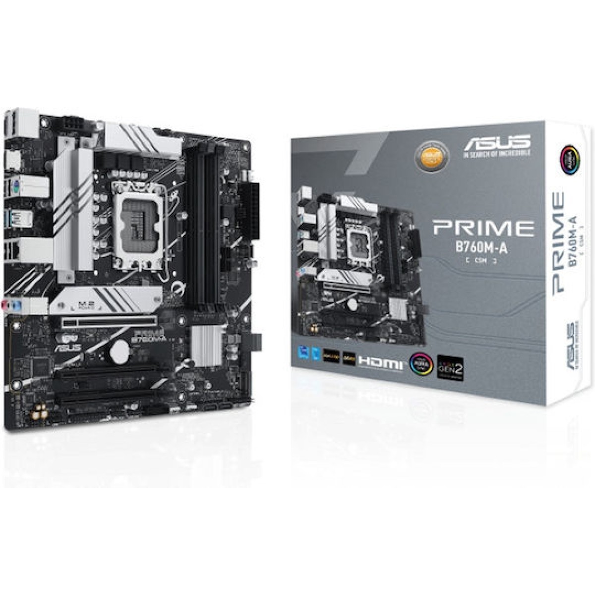 Asus Prime B760M-A-D4-CSM Motherboard Micro ATX με Intel 1700 Socket