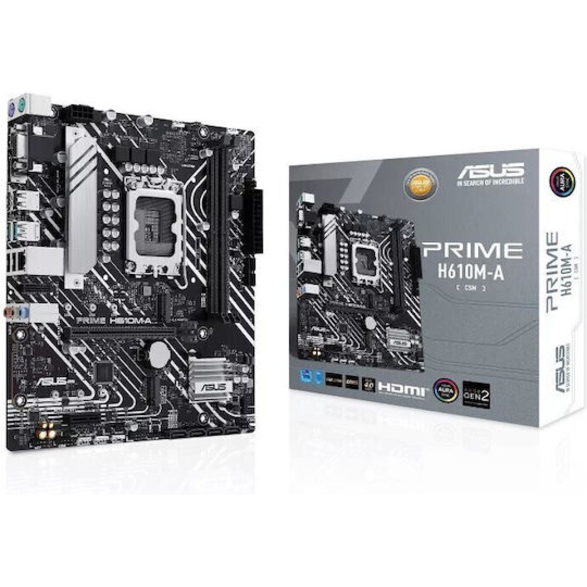 Asus Prime H610M-A-CSM Motherboard Micro ATX με Intel 1700 Socket 90MB1G20-M0EAYC