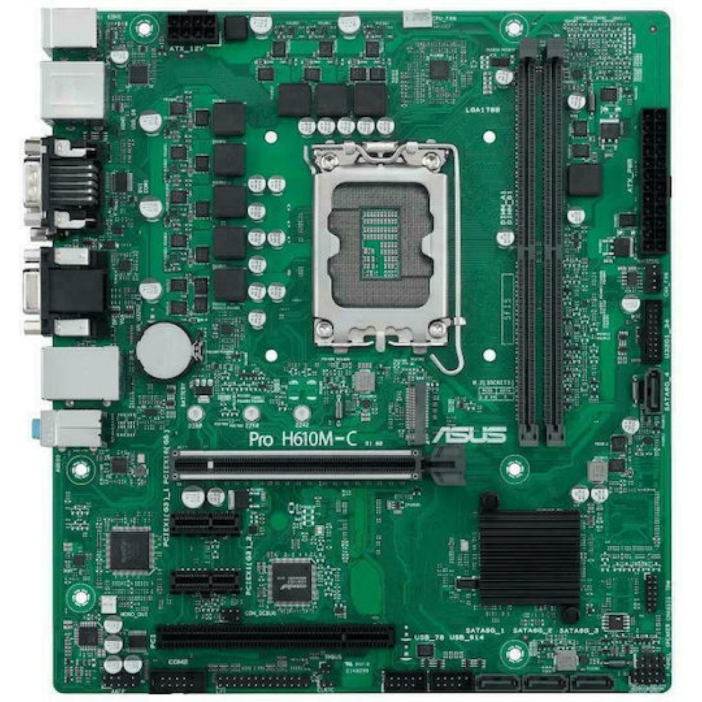 Asus Pro H610M-C-CSM Motherboard Micro ATX με Intel 1700 Socket 90MB1AT0-M0EAYC