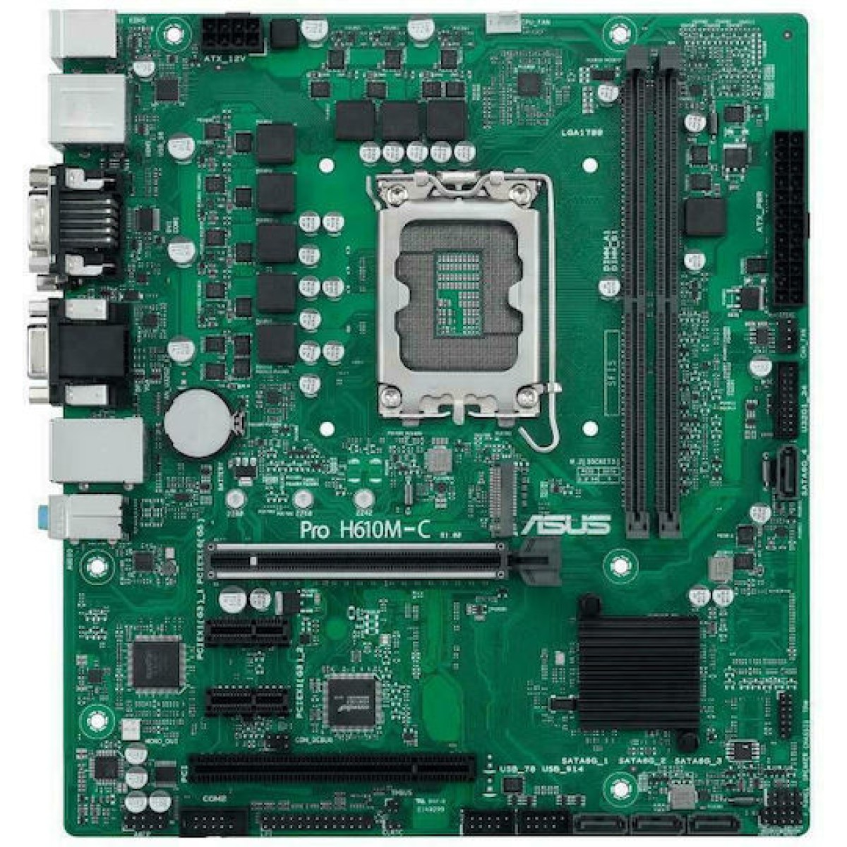 Asus Pro H610M-C-CSM Motherboard Micro ATX με Intel 1700 Socket 90MB1AT0-M0EAYC