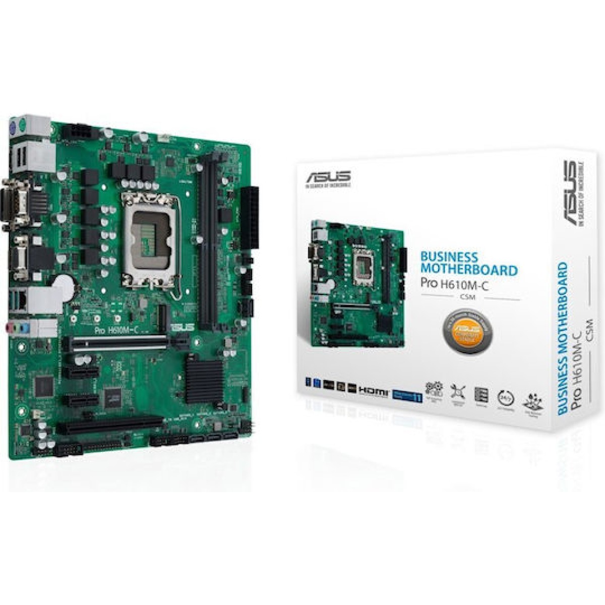Asus Pro H610M-C-CSM Motherboard Micro ATX με Intel 1700 Socket 90MB1AT0-M0EAYC