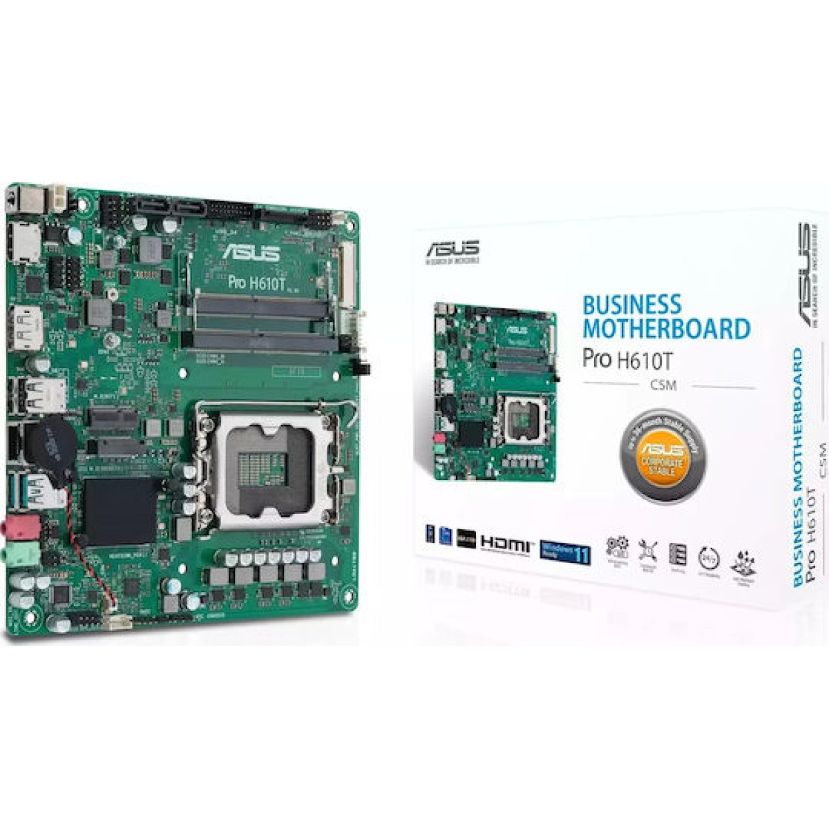 Asus Pro H610T-CSM Motherboard Mini ITX με Intel 1700 Socket