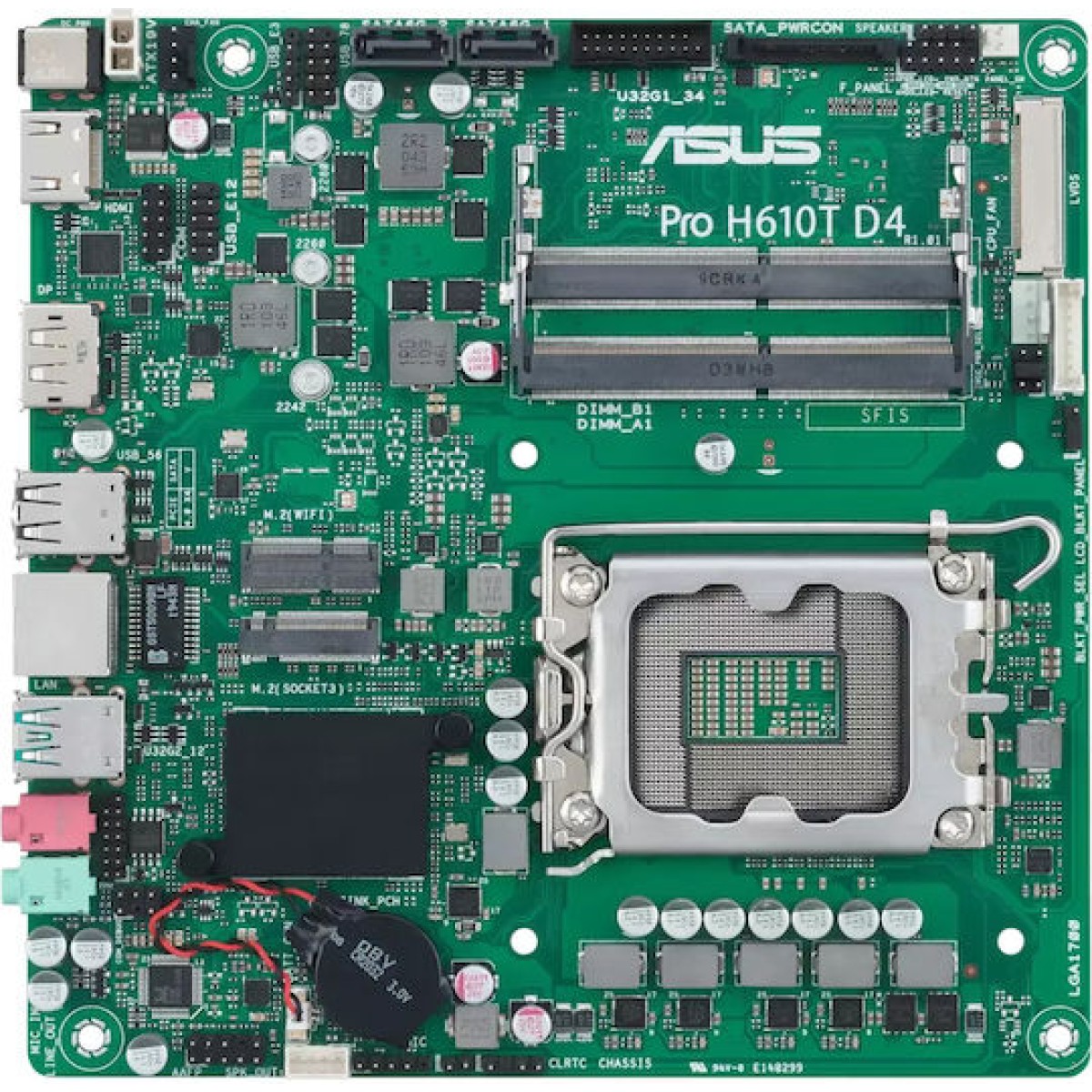 Asus Pro H610t D4 Csm Motherboard Mini ITX με Intel 1700 Socket