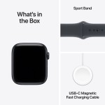 Apple Watch SE 3 Aluminium 44mm Αδιάβροχο με Παλμογράφο (Midnight Aluminium Case with Midnight Sport Band - M/L)