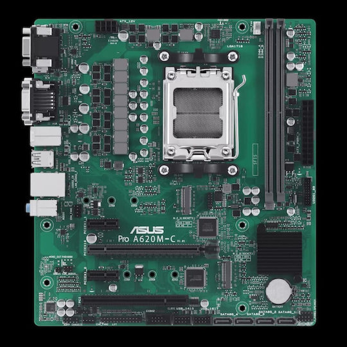 Asus Pro A620M-C-CSM Motherboard Micro ATX με AMD AM5 Socket 90MB1F80-M0EAYC