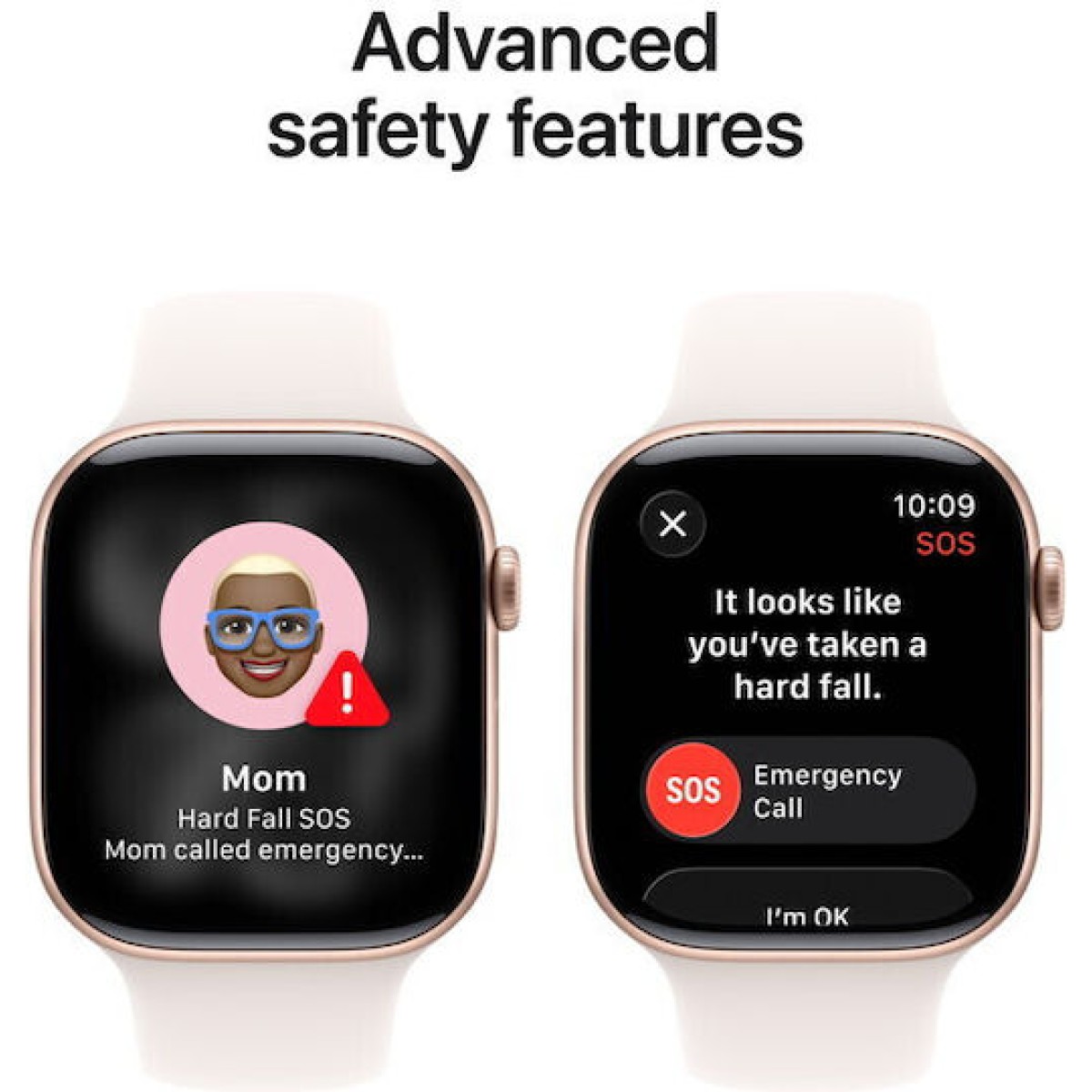 Apple Watch Series 11 Cellular Aluminium 42mm Αδιάβροχο με eSIM και Παλμογράφο (Rose Gold Aluminium Case with Light Blush Sport Band - S/M)