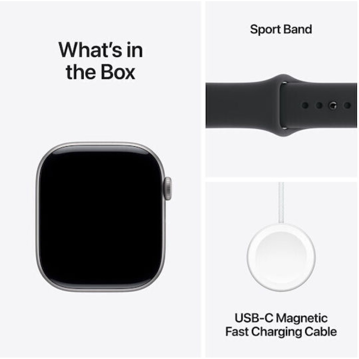 Apple Watch Series 11 Cellular Aluminium 46mm Αδιάβροχο με eSIM και Παλμογράφο (Space Grey Aluminium Case with Black Sport Band - M/L) - Προπαραγγελία