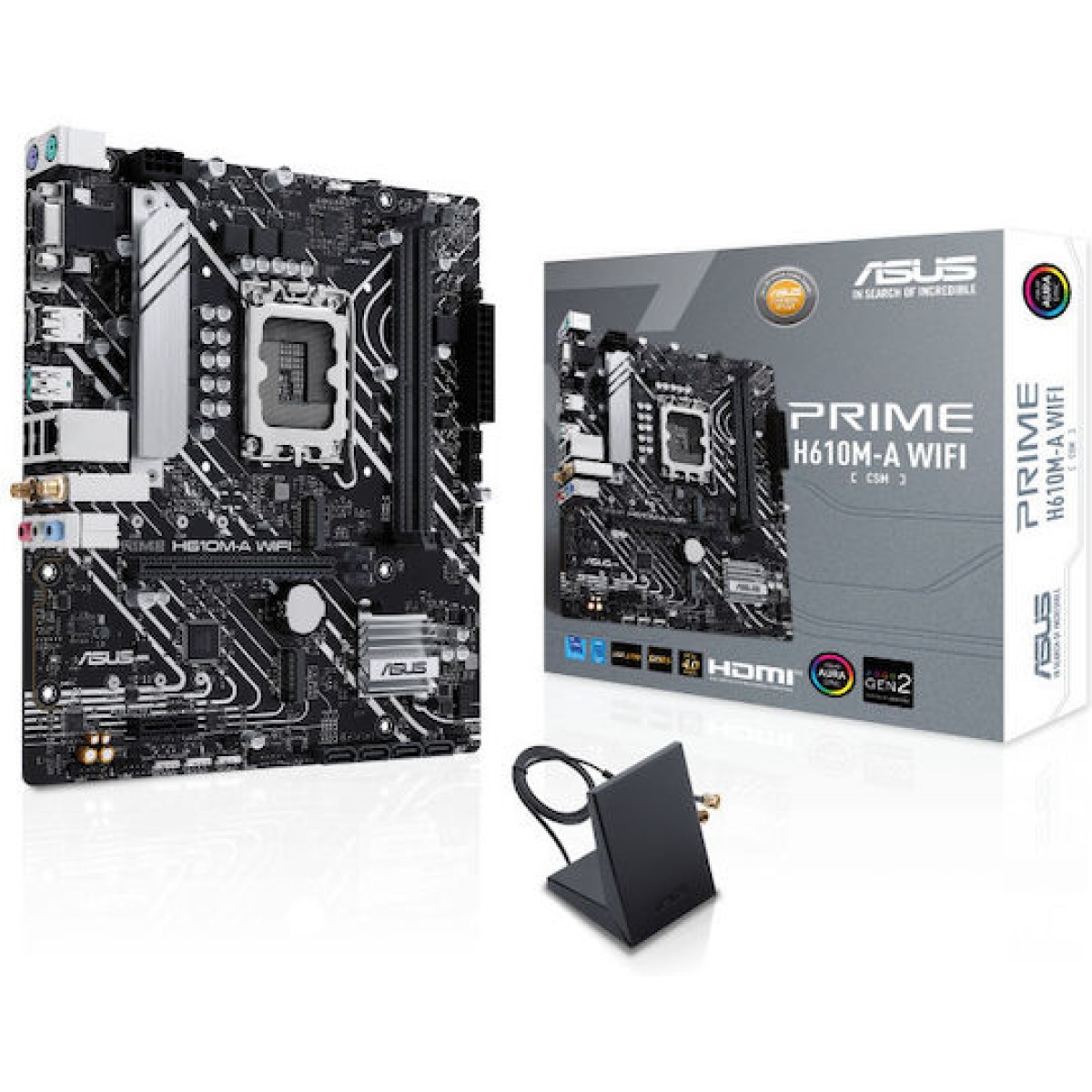 Asus PRIME H610M-A WIFI Motherboard Micro ATX με Intel 1700 Socket 90MB1G00-M0EAY0