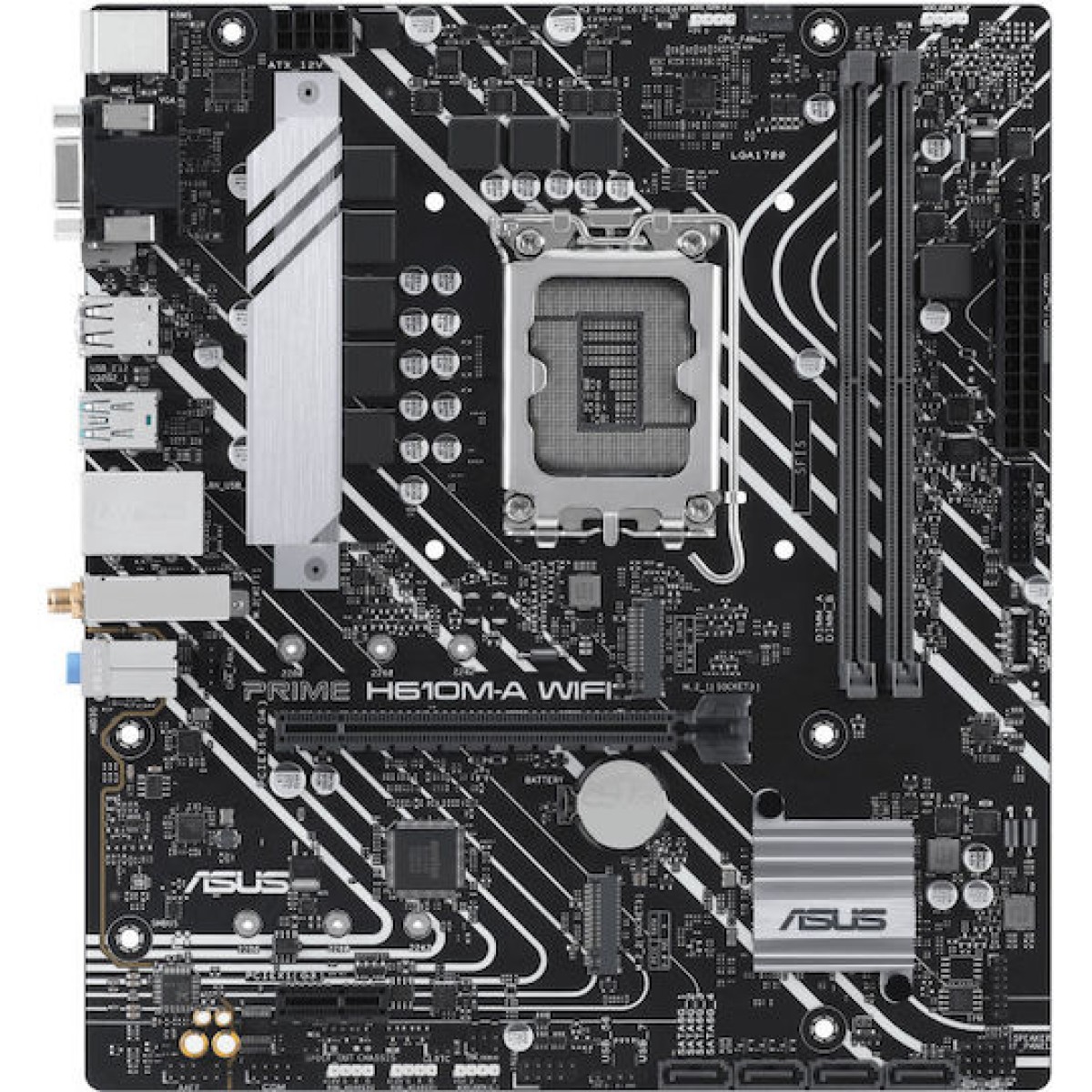 Asus PRIME H610M-A WIFI Motherboard Micro ATX με Intel 1700 Socket 90MB1G00-M0EAY0