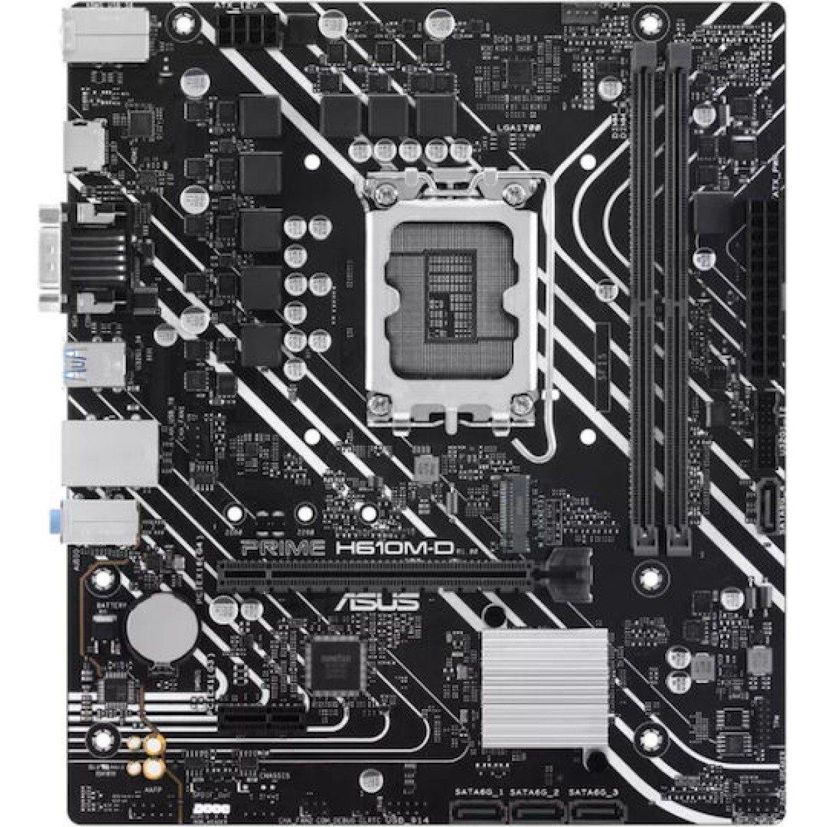 Asus Prime H610M-D Motherboard Micro ATX με Intel 1700 Socket 90MB1G80-M0EAY0