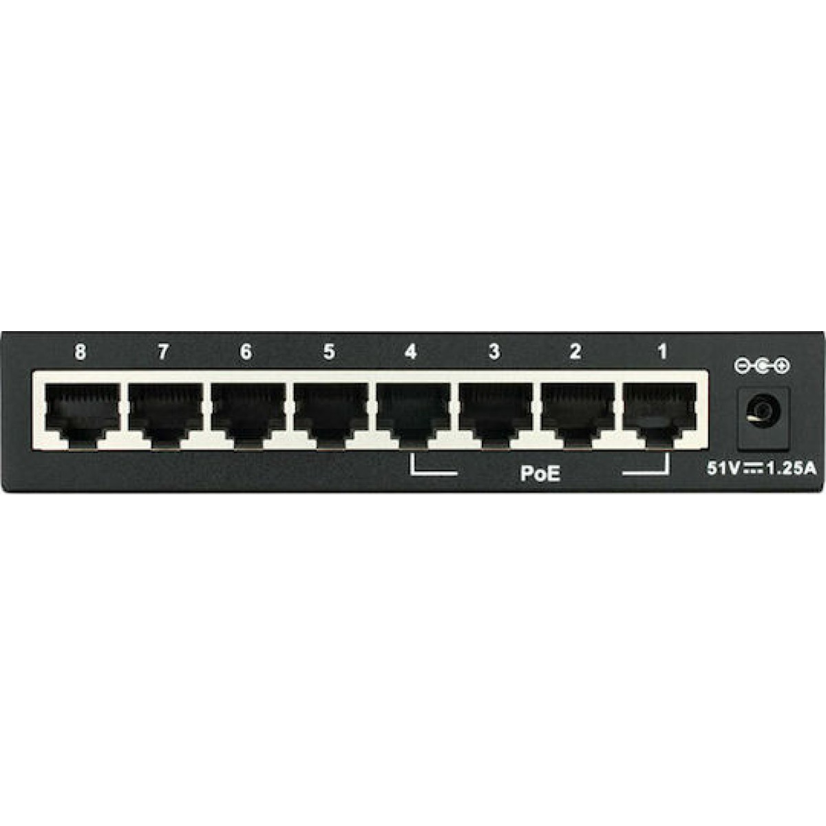 D-Link DGS-1008P Unmanaged L2 PoE Switch με 8 Θύρες Gigabit (1Gbps) Ethernet