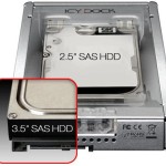 Icy Dock EZConvert PRO Enterprise Full Metal 2.5 to 3.5Inch SAS HDD/SSD Converter/Mounting kit for Internal 3.5Inch Drive Bay Ασημί (MB982IP-1S-1)