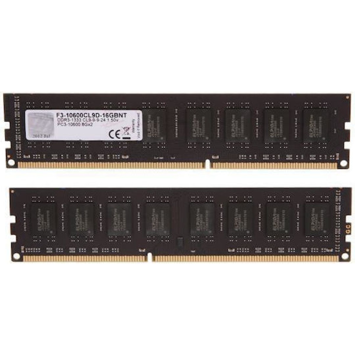 G.Skill DDR3 16GB RAM με 2x8GB Modules και Ταχύτητα 1333 για Desktop