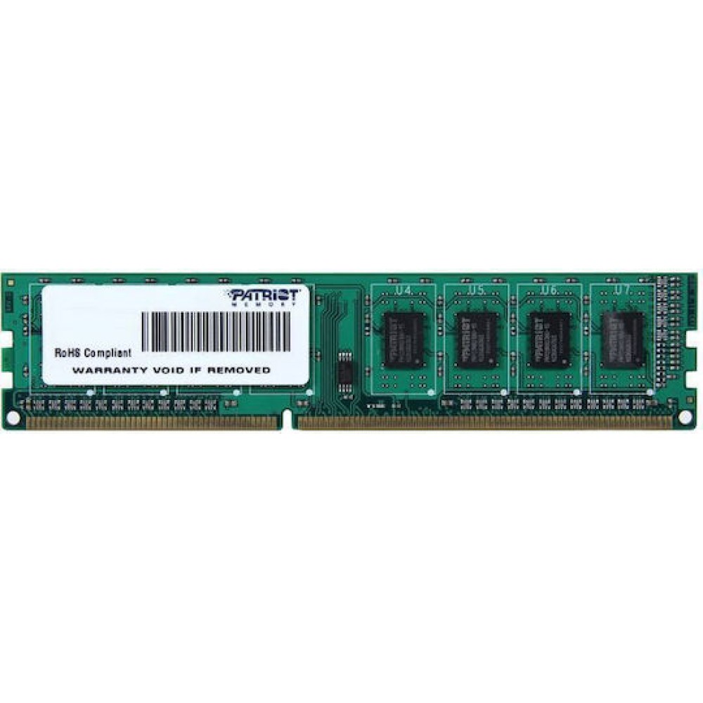 Patriot DDR3 με Module 1x8GB και Ταχύτητα 1600 για Desktop