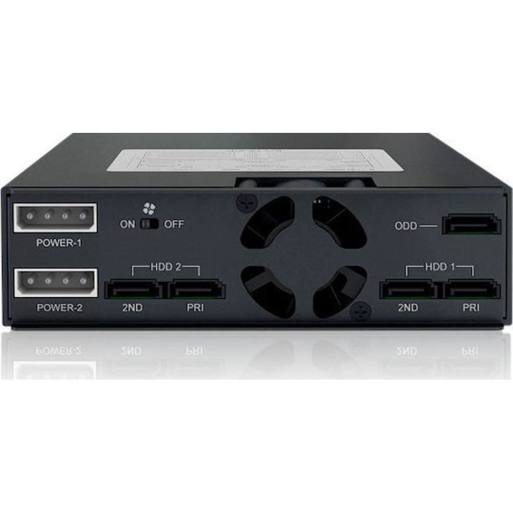 Icy Dock ToughArmor 2x 2.5Inch SATA/SAS HDD/SSD And Slim Optical Disk Drive Mobile Rack Μαύρο (MB994IPO-3SB)