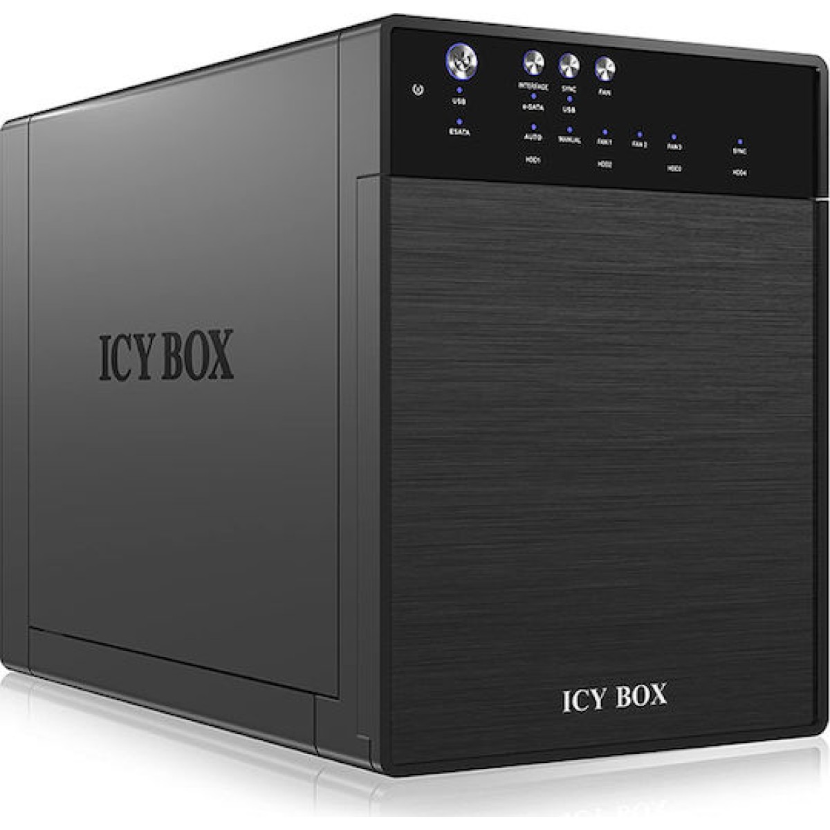 Icy Box Θήκη για 4 Σκληρούς Δίσκους 3.5