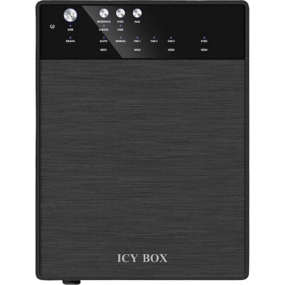 Icy Box Θήκη για 4 Σκληρούς Δίσκους 3.5