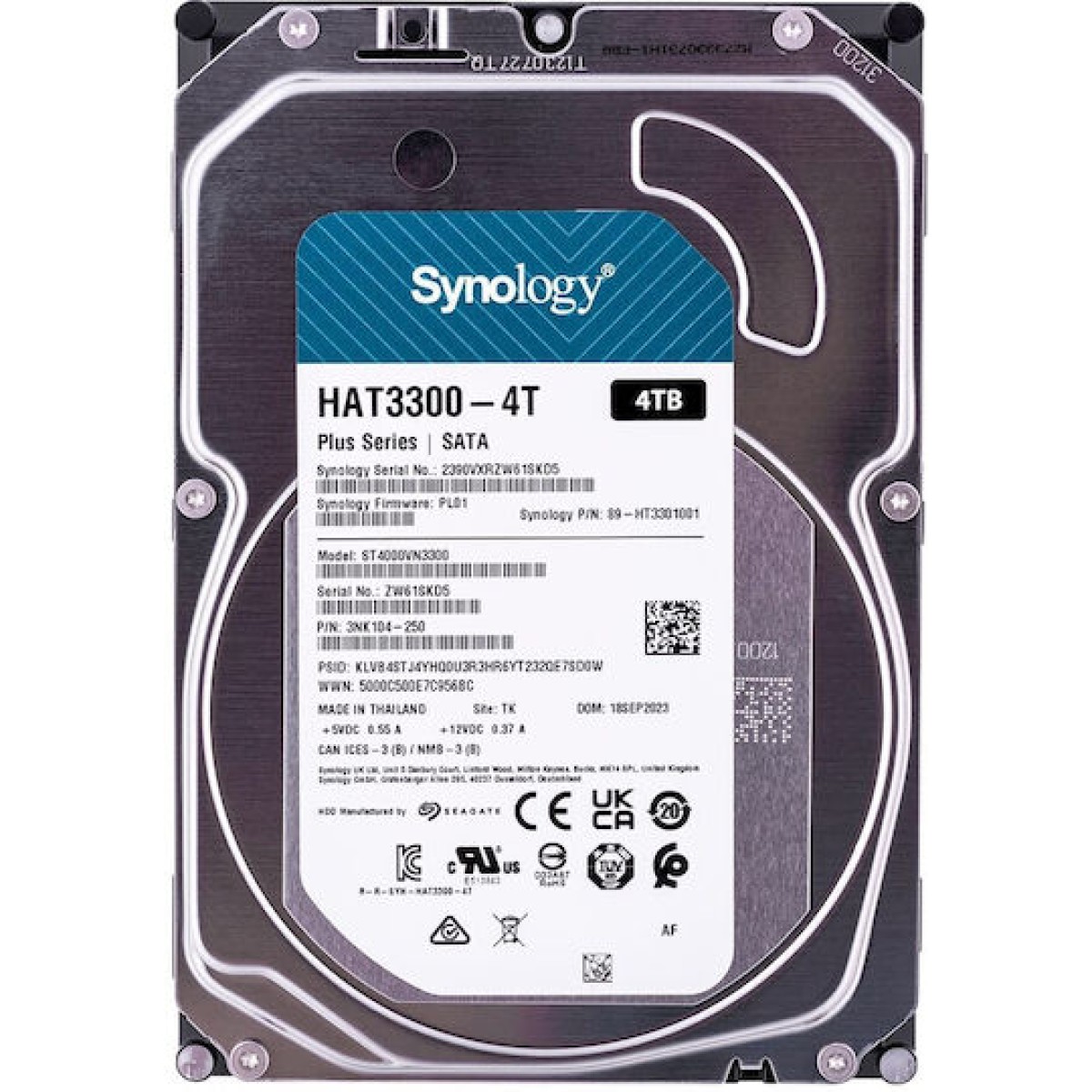 Synology 4TB HDD Σκληρός Δίσκος 3.5