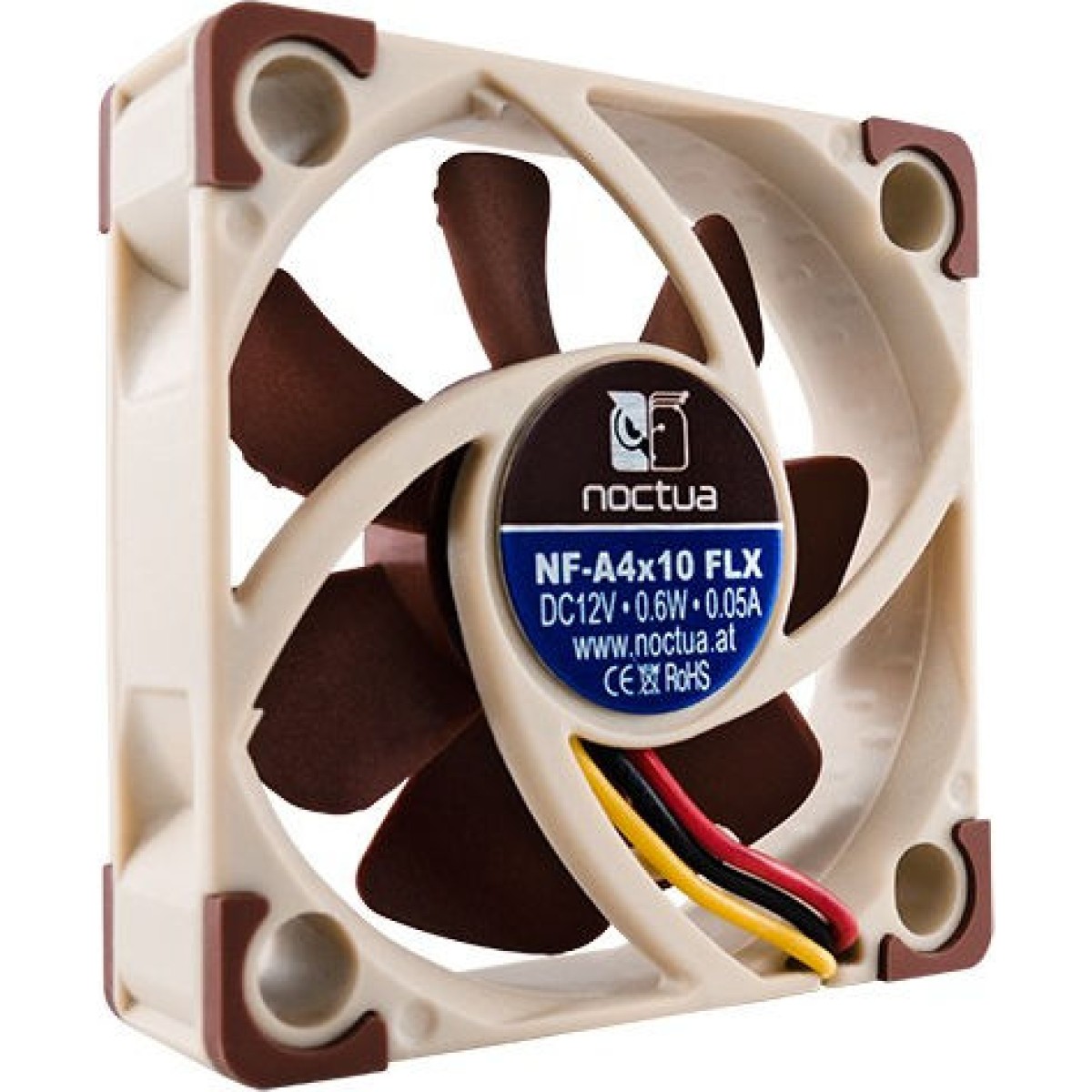Noctua NF-A4X10 FLX Case Fan 40mm με Σύνδεση 3-Pin Καφέ