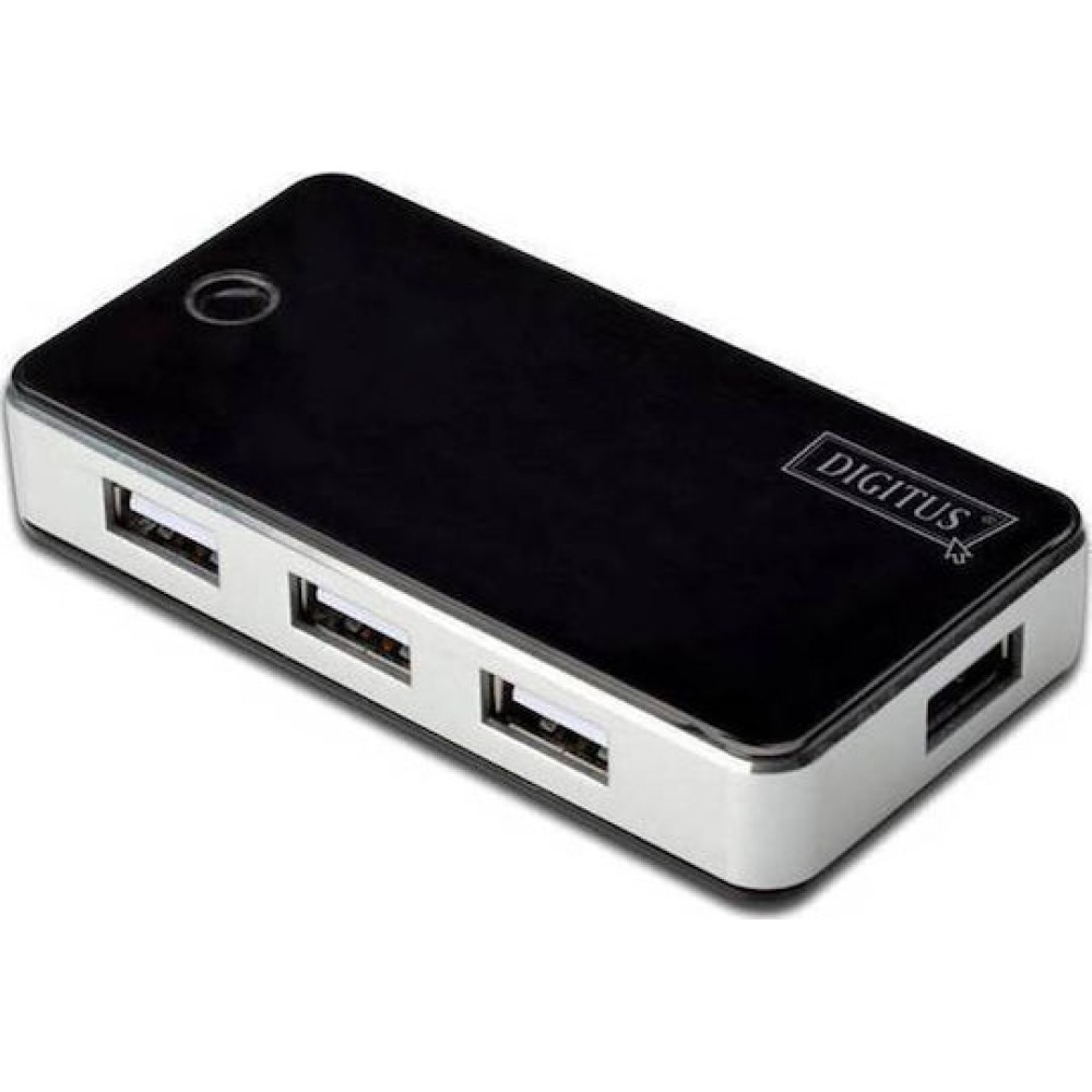 Digitus USB 2.0 Hub 7 Θυρών με σύνδεση USB-A και Εξωτερική Παροχή Ρεύματος