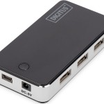 Digitus USB 2.0 Hub 7 Θυρών με σύνδεση USB-A και Εξωτερική Παροχή Ρεύματος