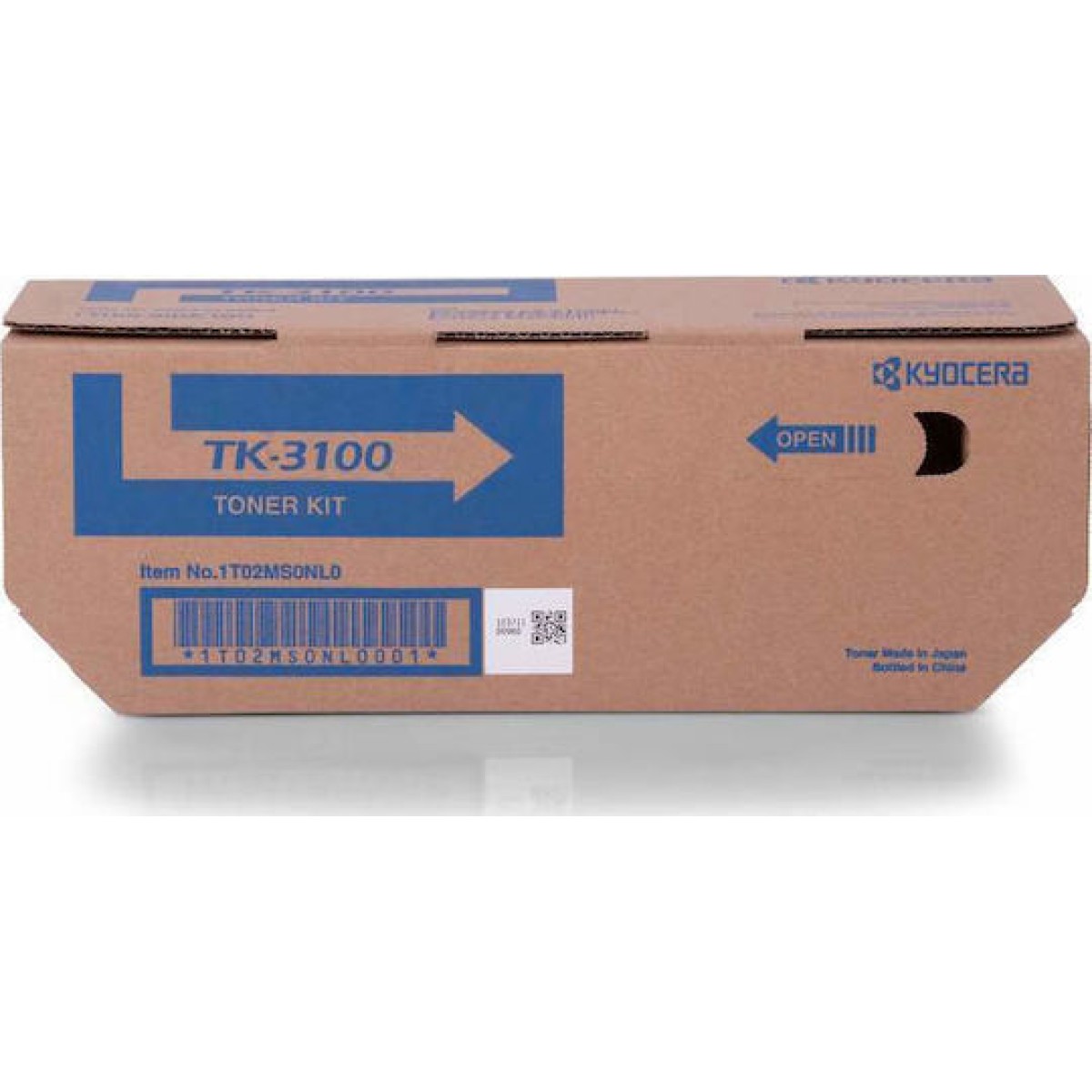 Kyocera TK-3100 Γνήσιο Toner Laser Εκτυπωτή Μαύρο 12500 Σελίδων (1T02MS0NL0)