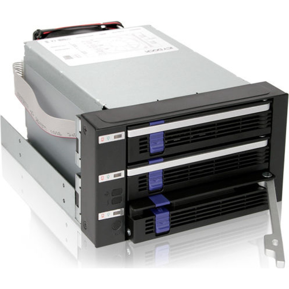Icy Dock FatCage 3x 3.5Inch HDD in 2x 5.25Inch Bay Hot Swap SATA 6Gbps HDD Rack/Cage/Module Μαύρο (MB153SP-B)