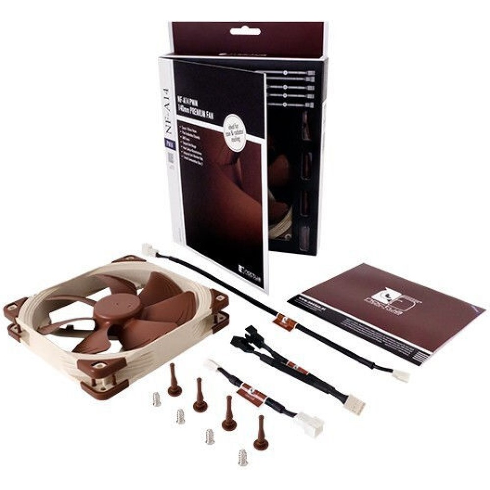 Noctua NF-A14 Case Fan 140mm με Σύνδεση 4-Pin PWM Καφέ
