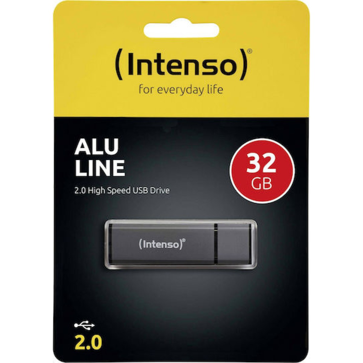 Intenso Alu Line 32GB USB 2.0 Stick Γκρι