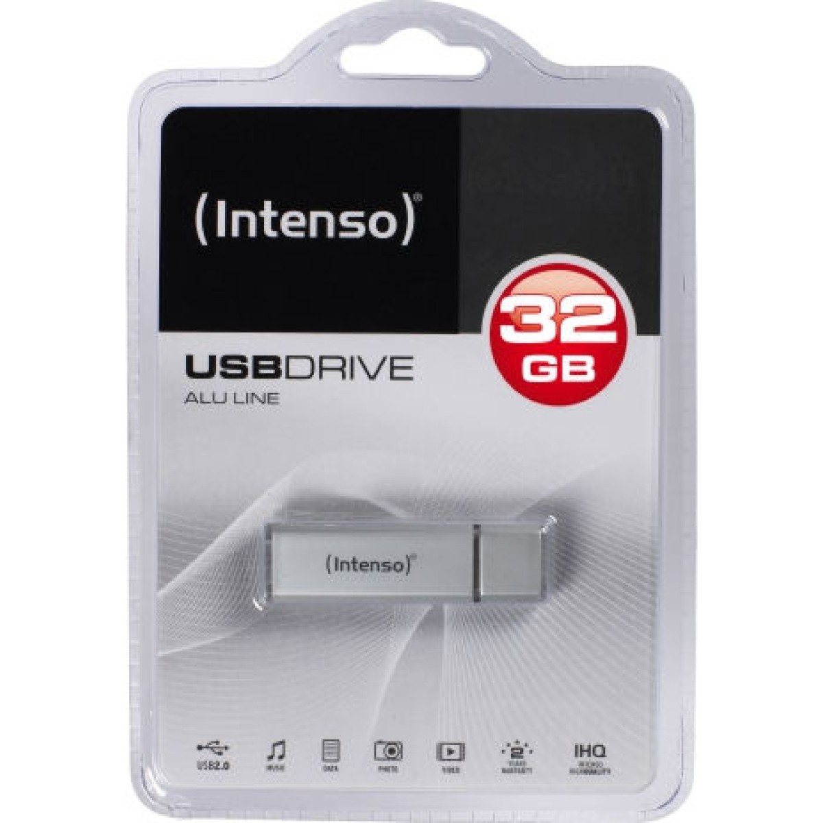 Intenso Alu Line 32GB USB 2.0 Stick Ασημί