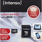 Intenso microSDHC 8GB Class 10 High Speed με αντάπτορα