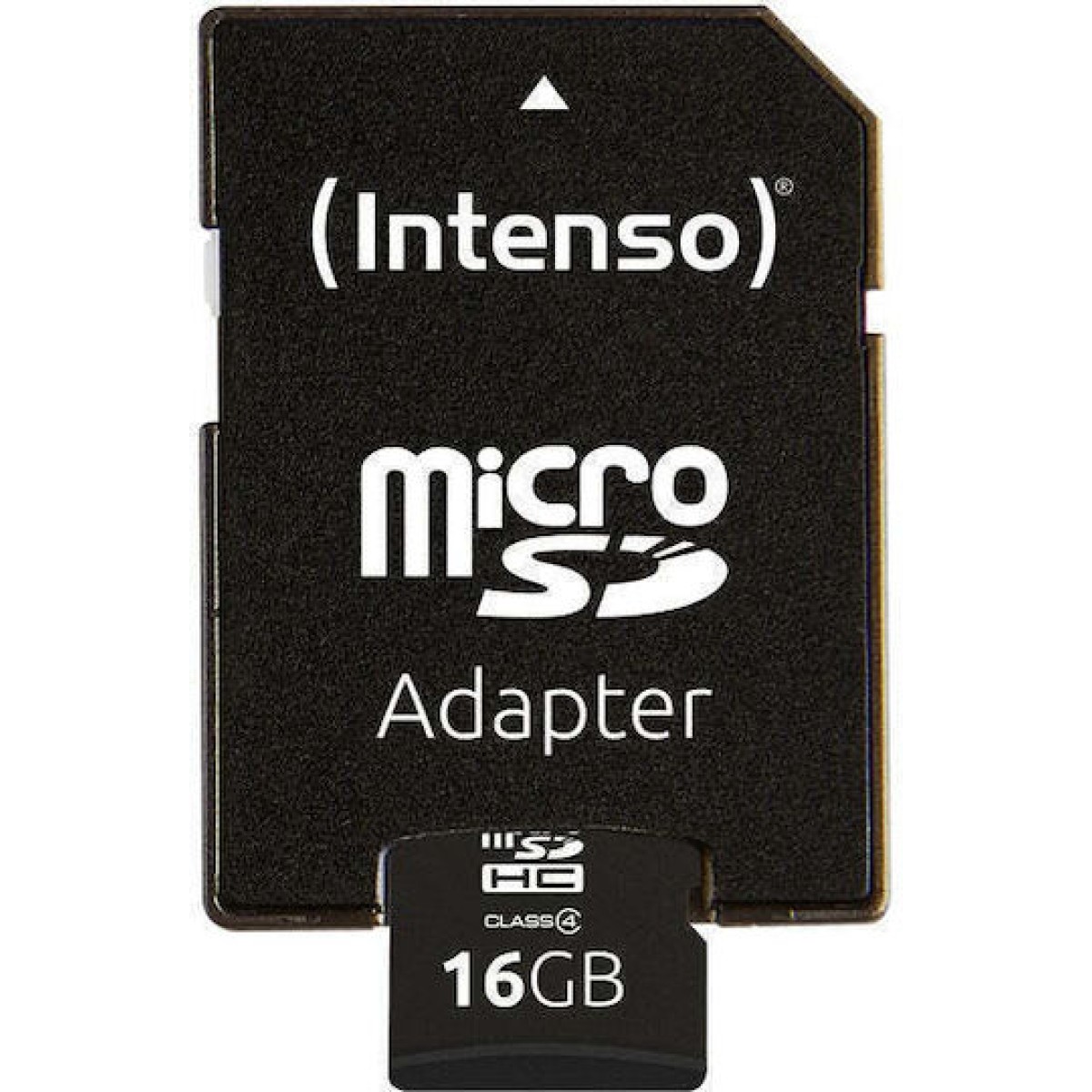 Intenso microSDHC 16GB Class 4 Default Speed με αντάπτορα