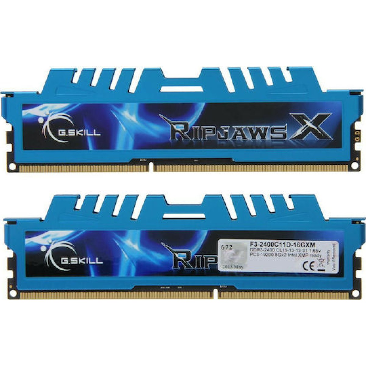 G.Skill RipjawsX DDR3 16GB RAM με 2x8GB Modules και Ταχύτητα 2400 για Desktop