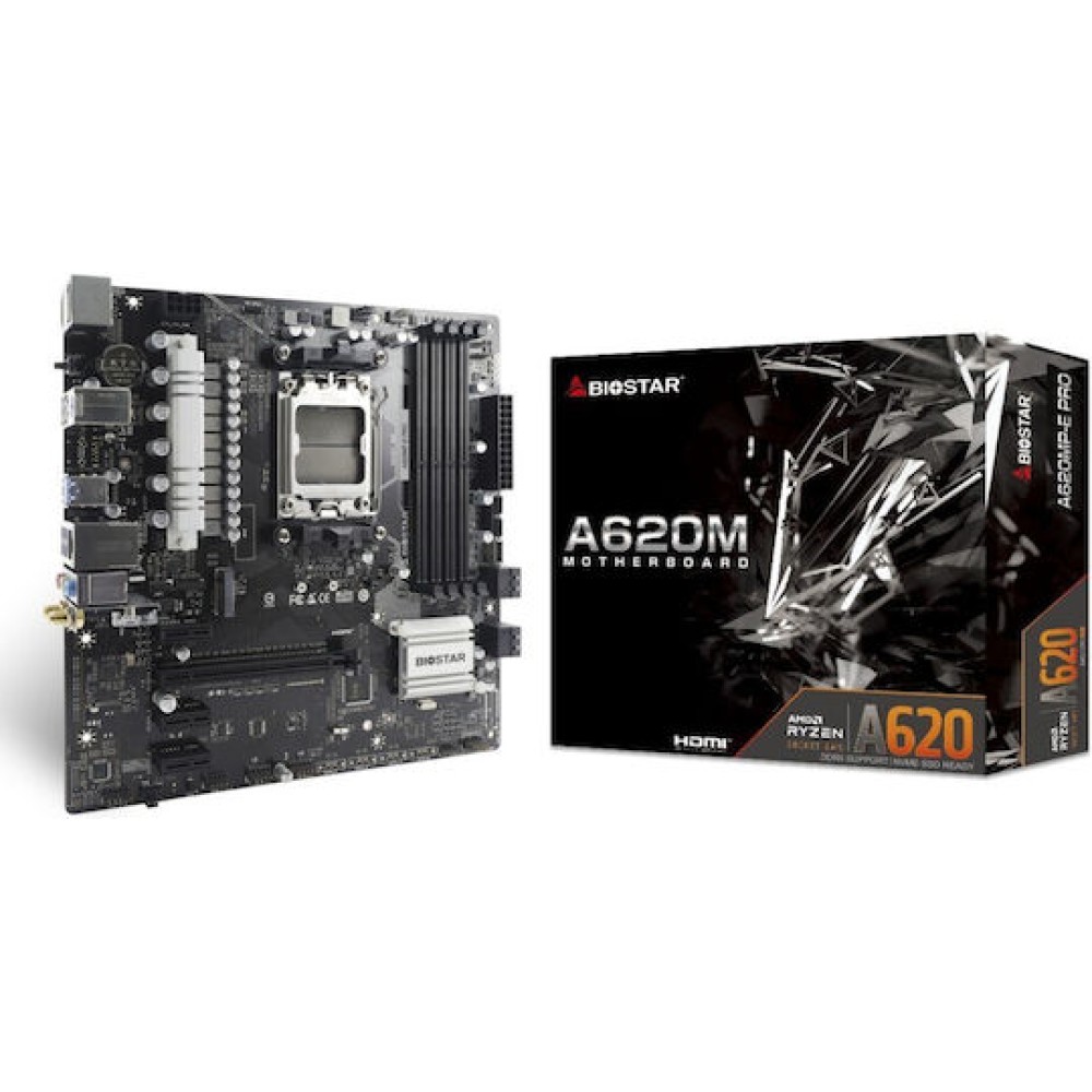 Biostar A620MP-E PRO v6.0 Wi-Fi Motherboard Micro ATX με AMD AM5 Socket