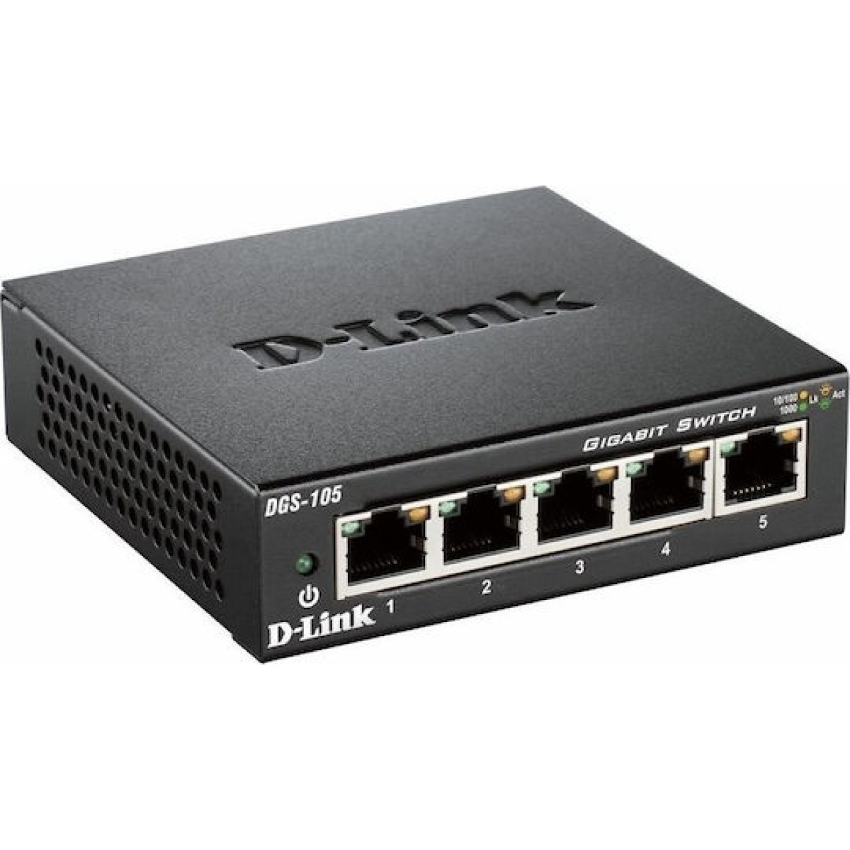 D-Link DGS-105 Unmanaged L2 Switch με 5 Θύρες Gigabit (1Gbps) Ethernet