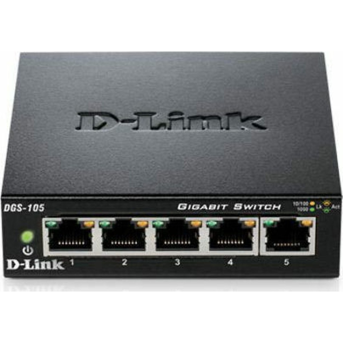 D-Link DGS-105 Unmanaged L2 Switch με 5 Θύρες Gigabit (1Gbps) Ethernet
