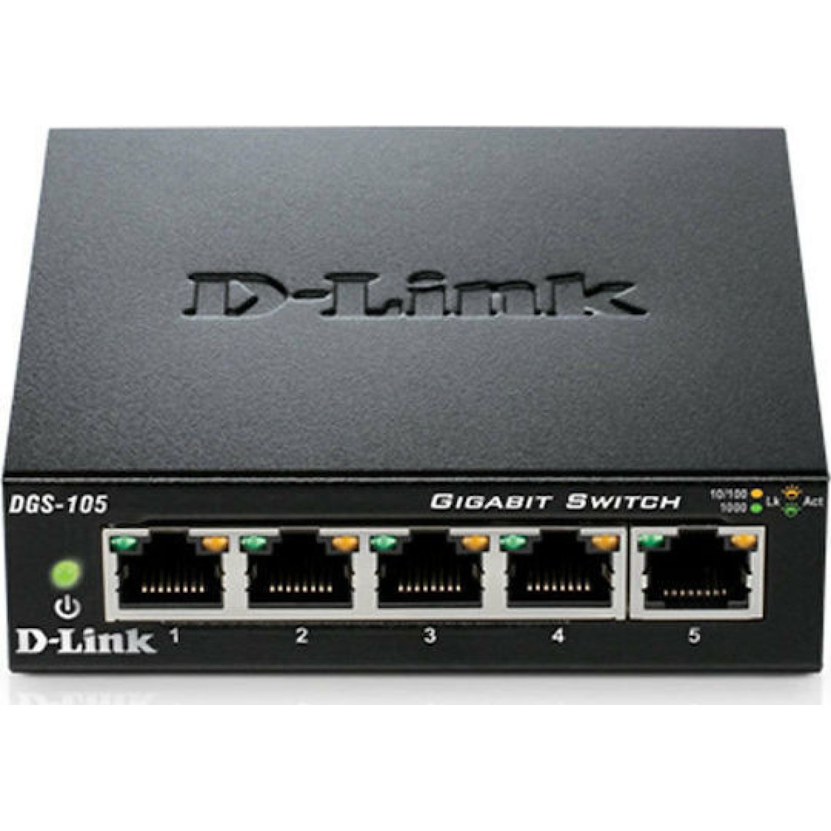 D-Link DGS-105 Unmanaged L2 Switch με 5 Θύρες Gigabit (1Gbps) Ethernet