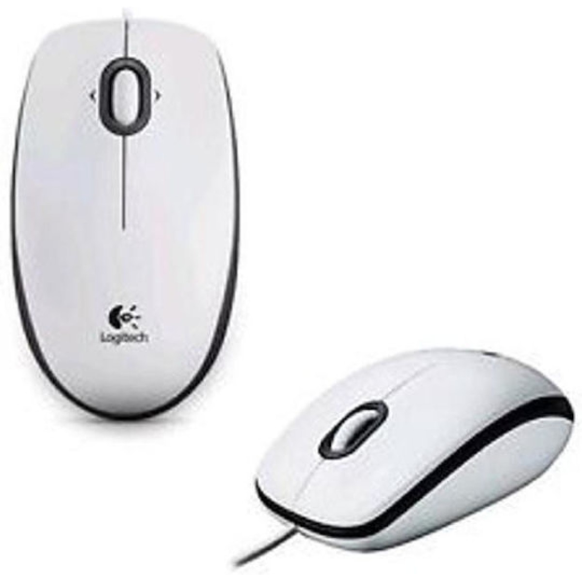 Logitech B100 Ενσύρματο Ποντίκι Λευκό