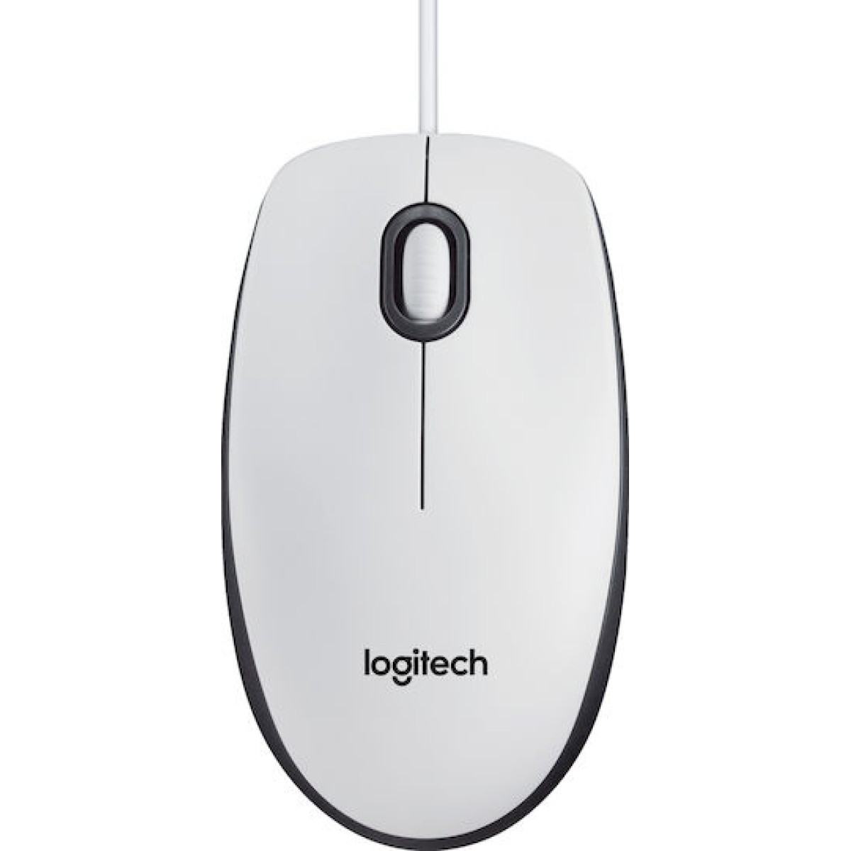 Logitech B100 Ενσύρματο Ποντίκι Λευκό