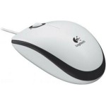 Logitech B100 Ενσύρματο Ποντίκι Λευκό