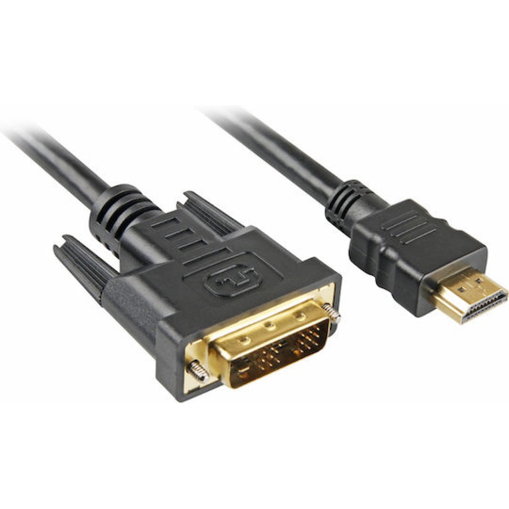Sharkoon Cable DVI-D male - HDMI male 5m