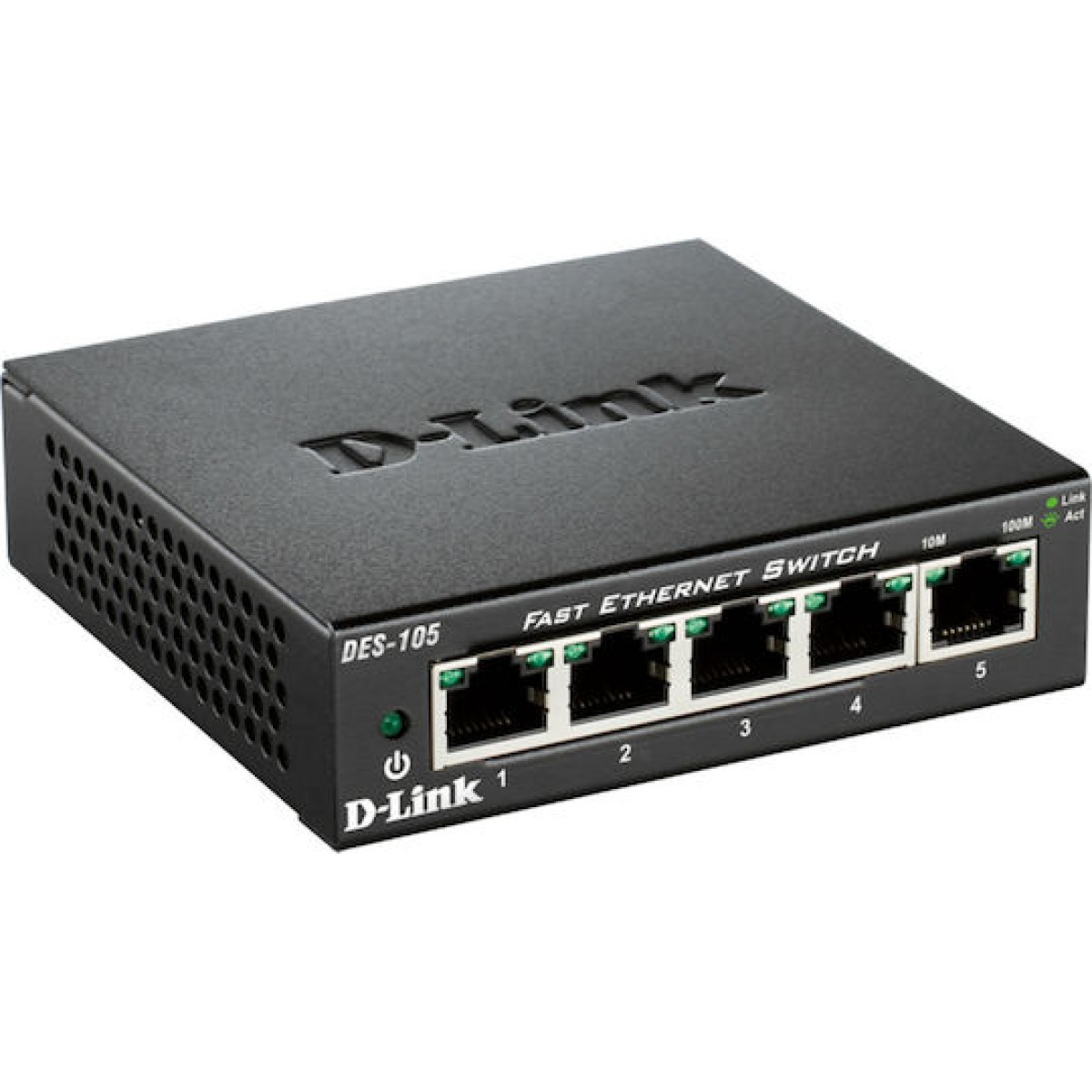 D-Link DES-105 Unmanaged L2 Switch με 5 Θύρες Ethernet