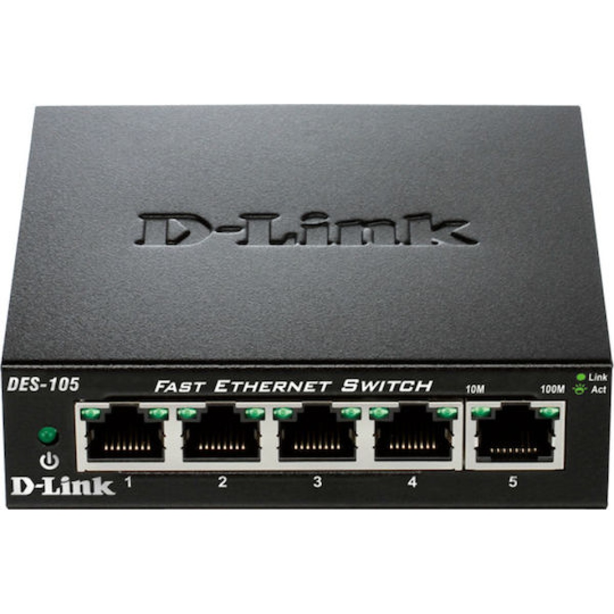 D-Link DES-105 Unmanaged L2 Switch με 5 Θύρες Ethernet