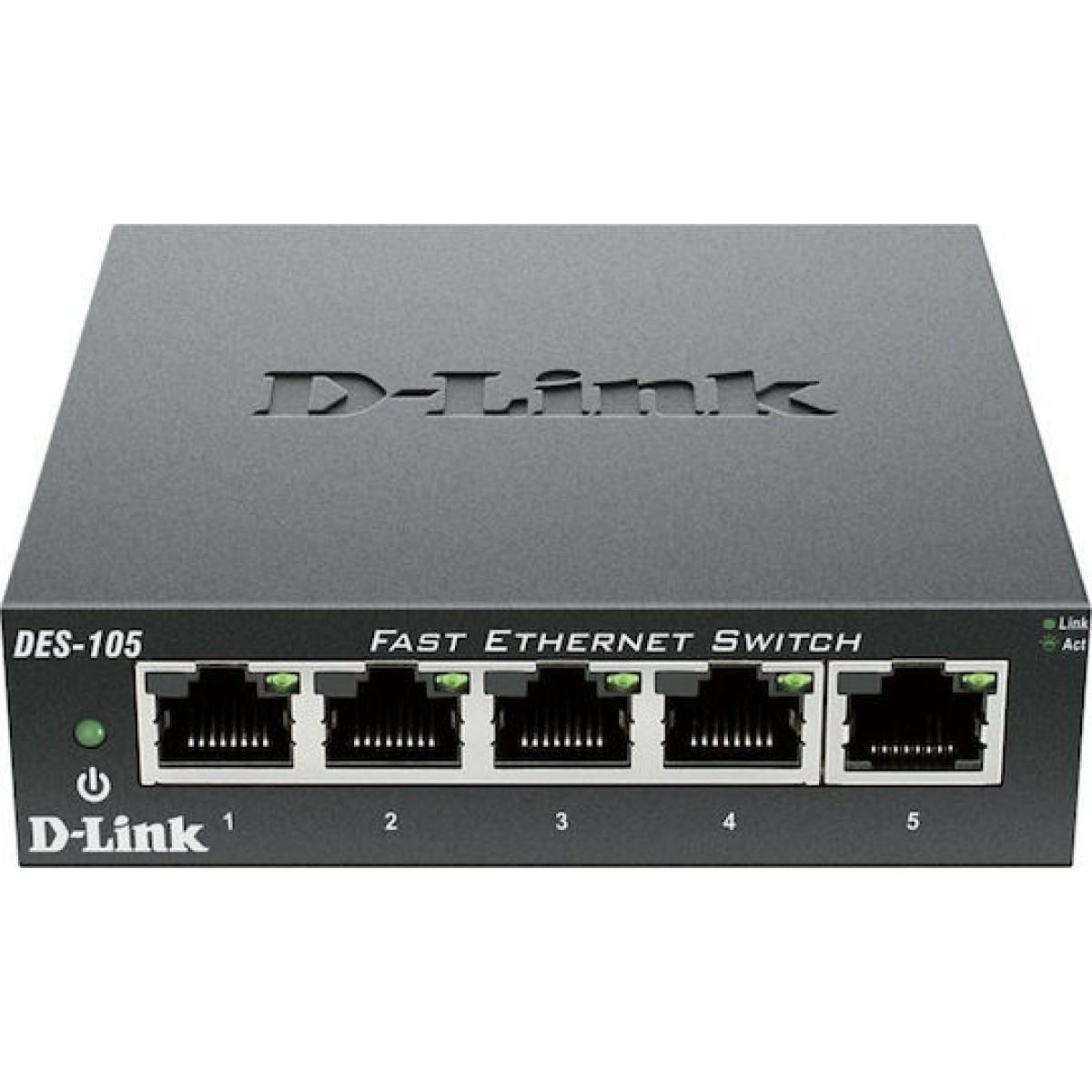 D-Link DES-105 Unmanaged L2 Switch με 5 Θύρες Ethernet