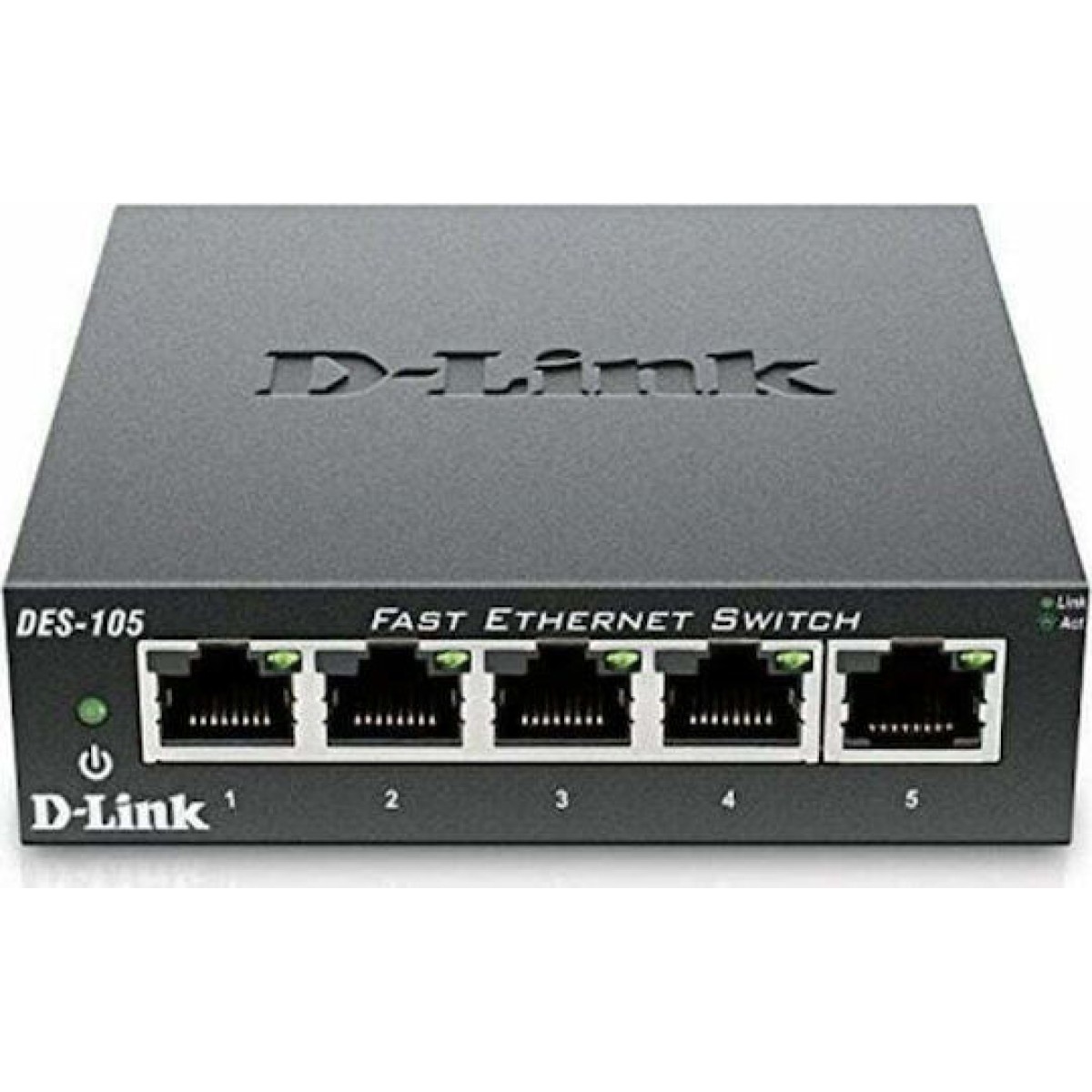 D-Link DES-105 Unmanaged L2 Switch με 5 Θύρες Ethernet