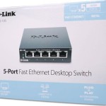 D-Link DES-105 Unmanaged L2 Switch με 5 Θύρες Ethernet